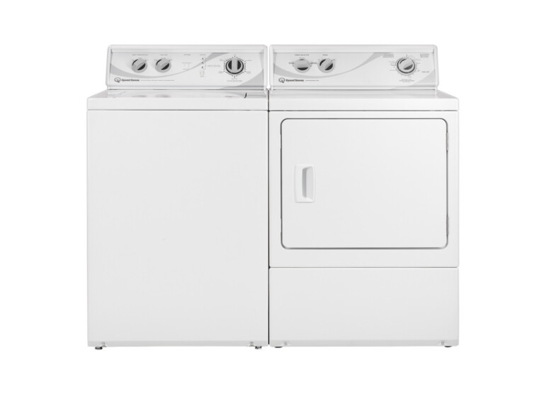 Commercial top load washer Speed Queen_SQ washer and dryer pair