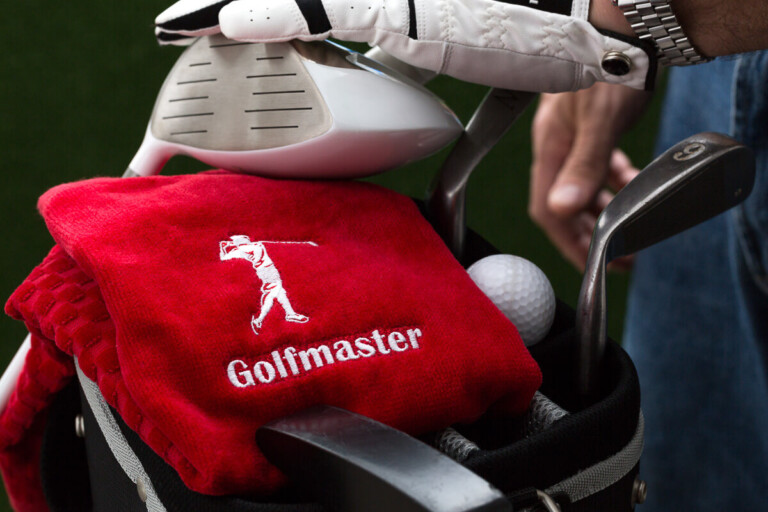 Fashion photography for GolfMaster Golf club towel