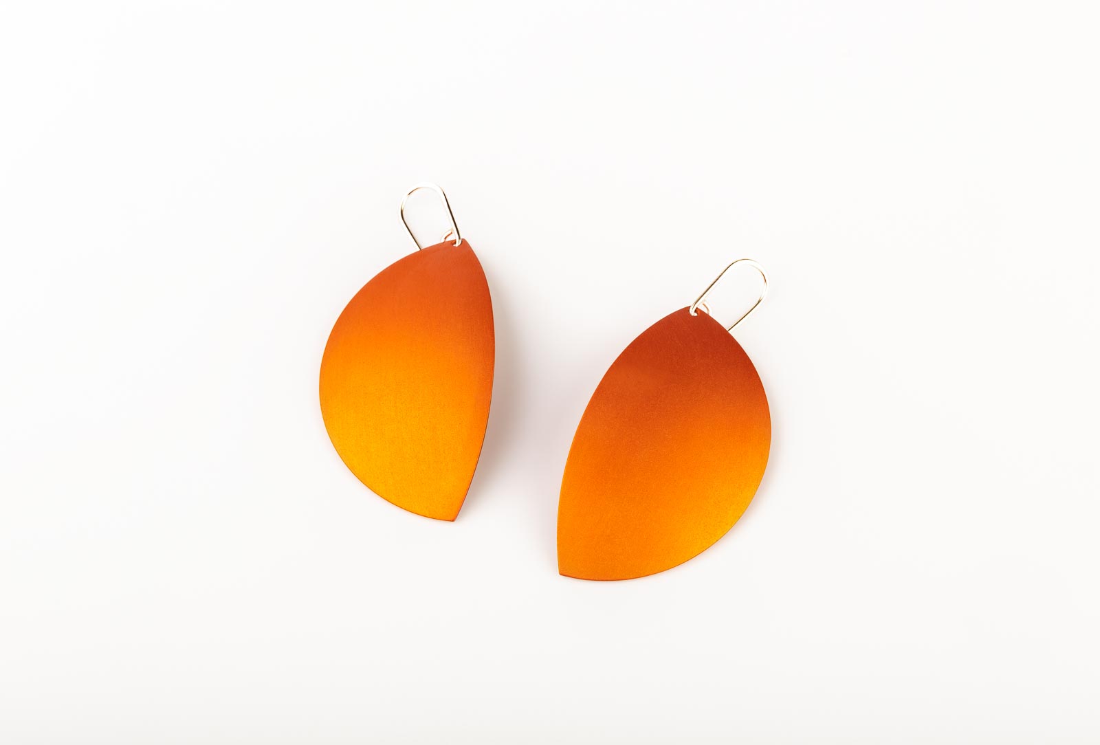 Kalinowski 2019 Orange leaf earrings